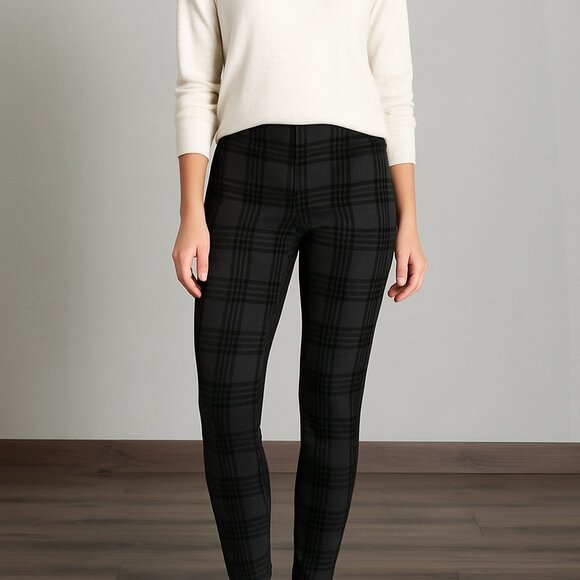 Maurices Plaid Slim Pants - Picture 1 of 5